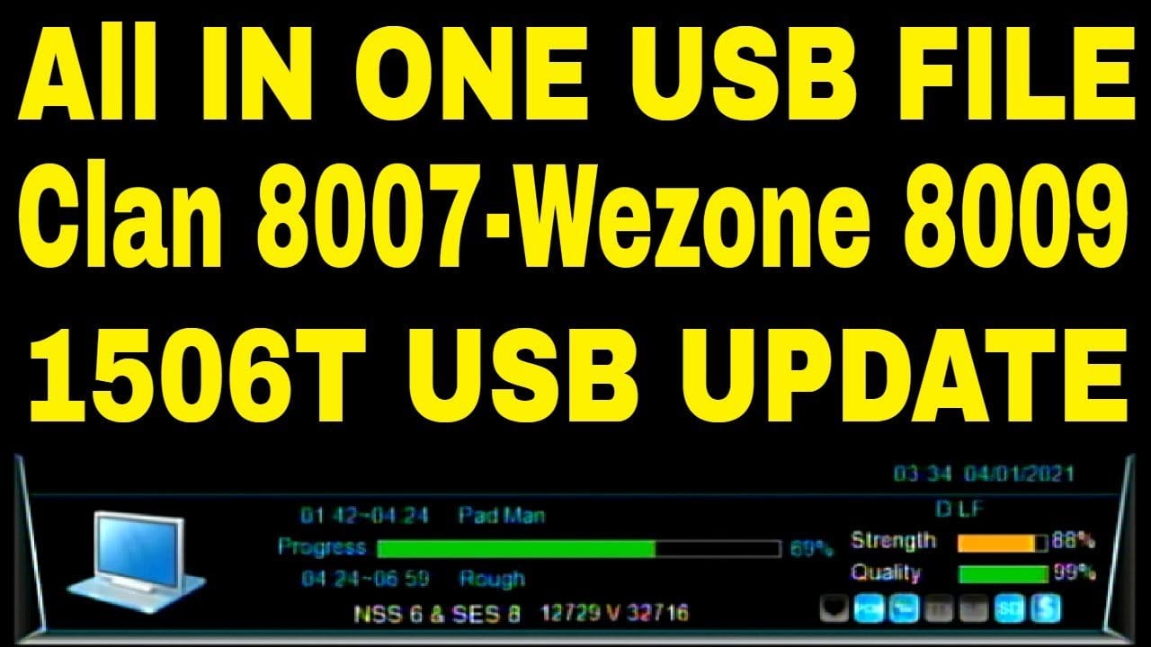 Clan 8007-Wezone 8009 Latest Software 2021,Facebook LIVE, Twitch,Ecast,1506T Latest Software 2021