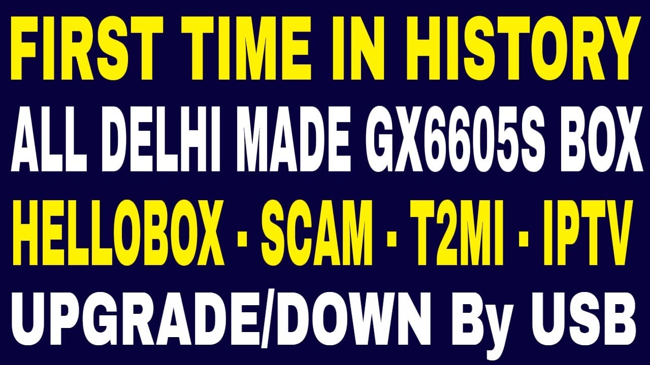 All Delhi made Set top Box Latest Software 2021