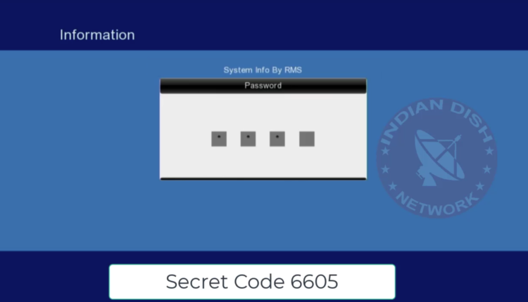 6605S Secret code